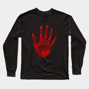 Red Hand Long Sleeve T-Shirt